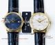 Perfect Replica Omega De Ville Blue Roman Dial Yellow Gold Case Watch (2)_th.jpg